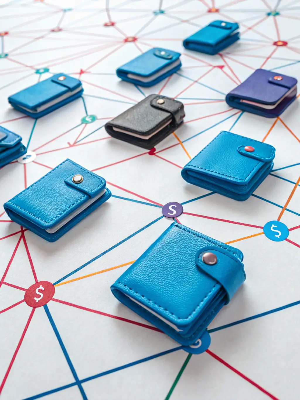 A visual guide on cryptocurrency wallets, showing different types and security features.