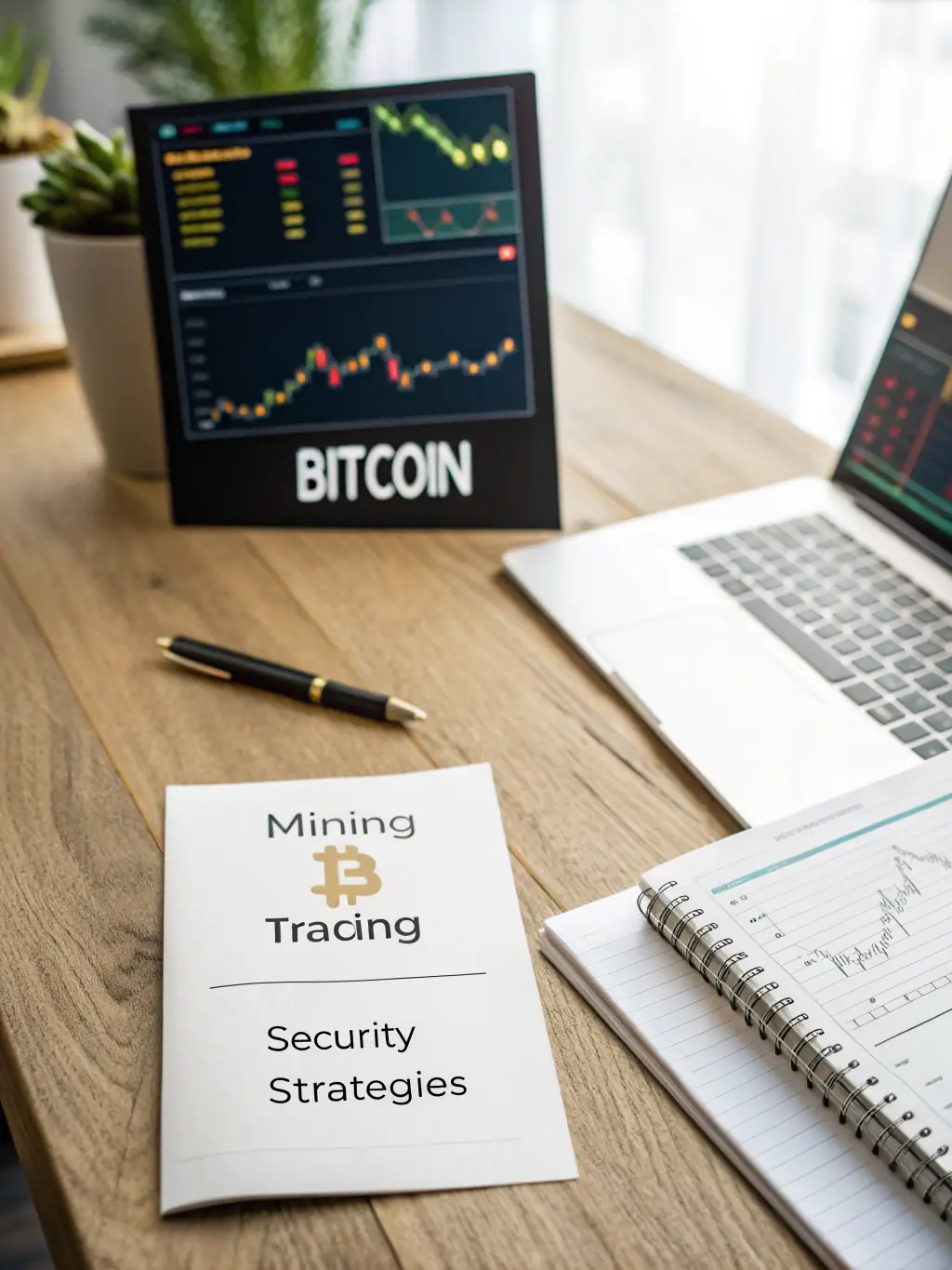A detailed guide cover featuring a Bitcoin graphic with the title 'Beginner's Guide to Bitcoin'.