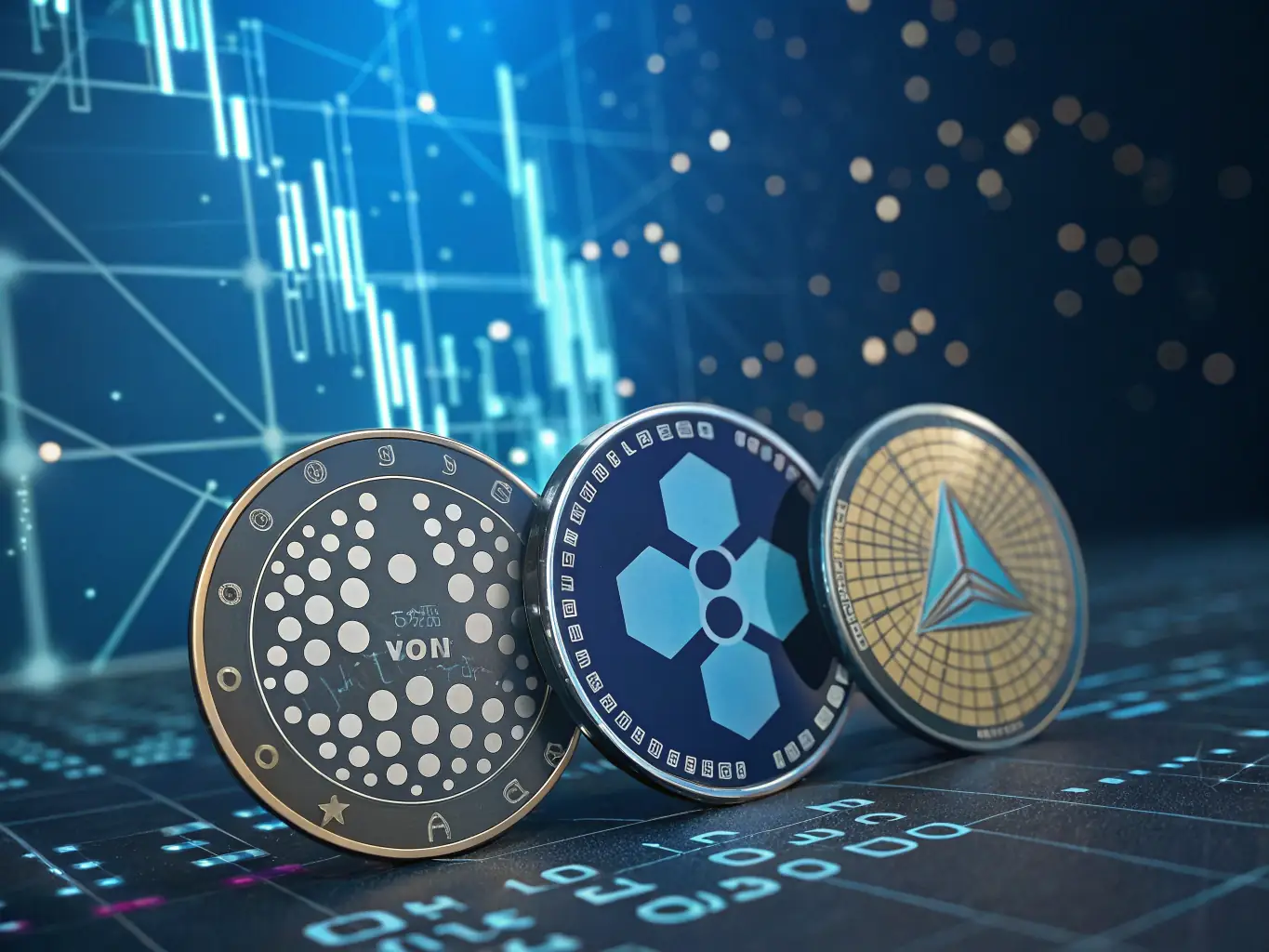 A collage of various altcoin logos, including Litecoin, Ripple, and Cardano, arranged to represent the diversity and growth of the altcoin market.